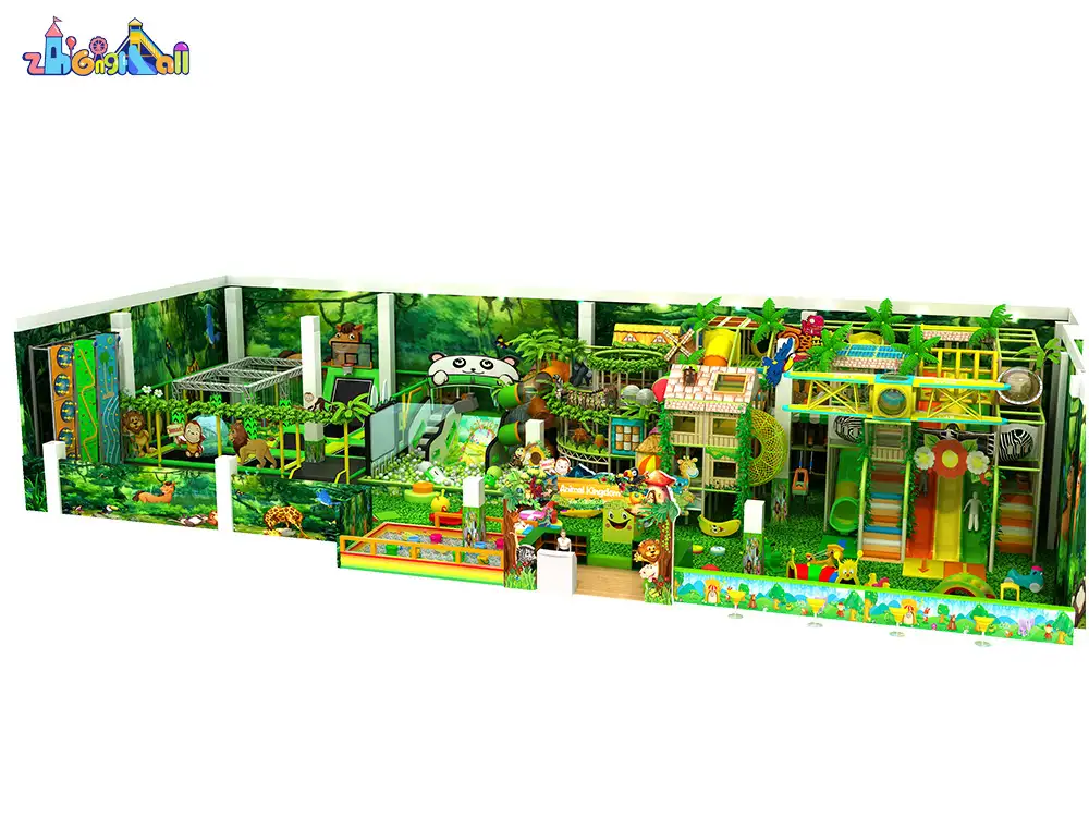 Indoor Forest Playhouse with Slide ZH-JU-03