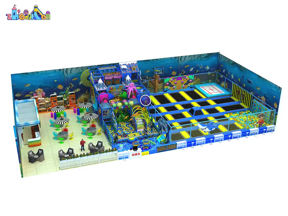 Custom ocean theme softplay indoor playgrounds for children ZH-OC-02
