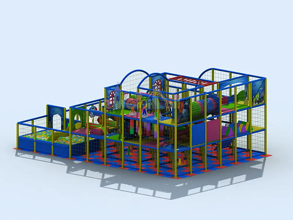 Multifunction Indoor Playground Amusement Slides  and Ball pit for Kids