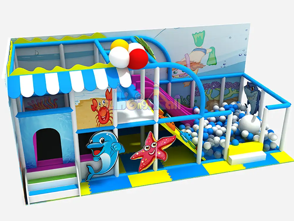 Ocean Theme Small Shopping Mall Kids Indoor Play Area