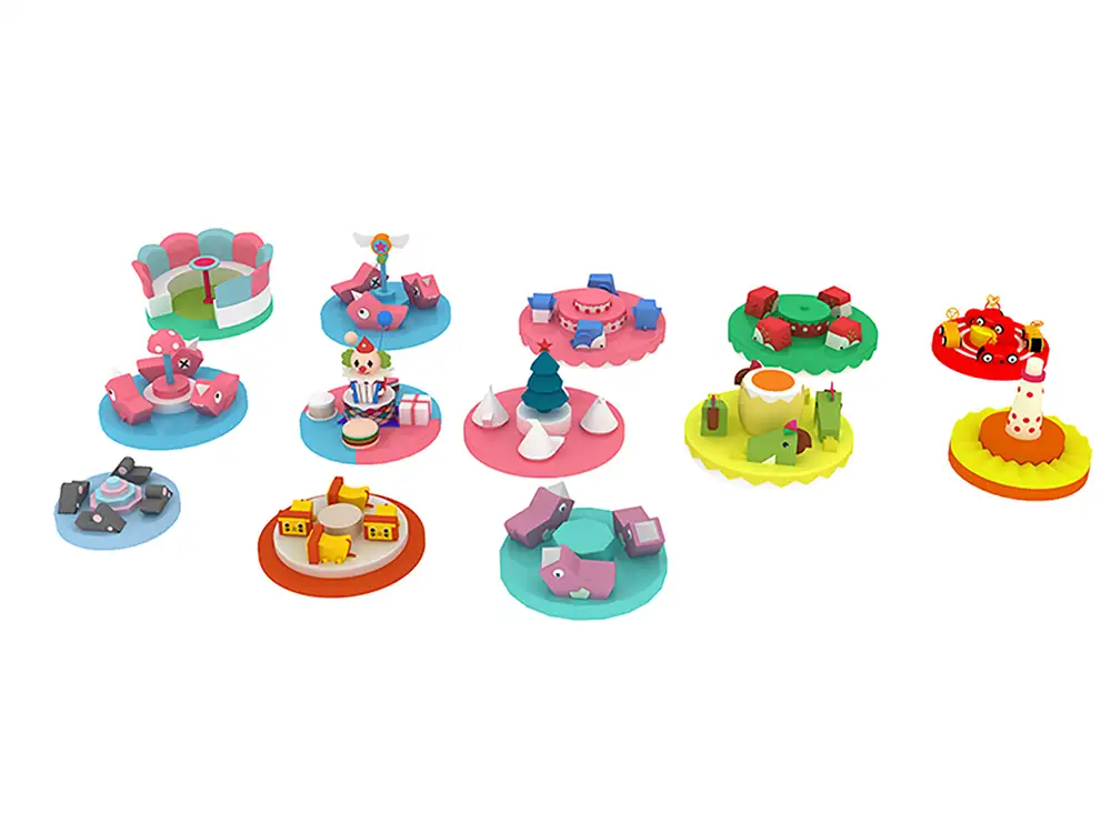 Various Shaped Electric Carouse Indoor Soft Playgrpuund 