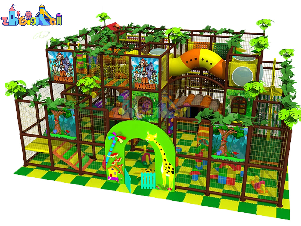 Adventure Paradise Jungle Themed Indoor Playground Equipment