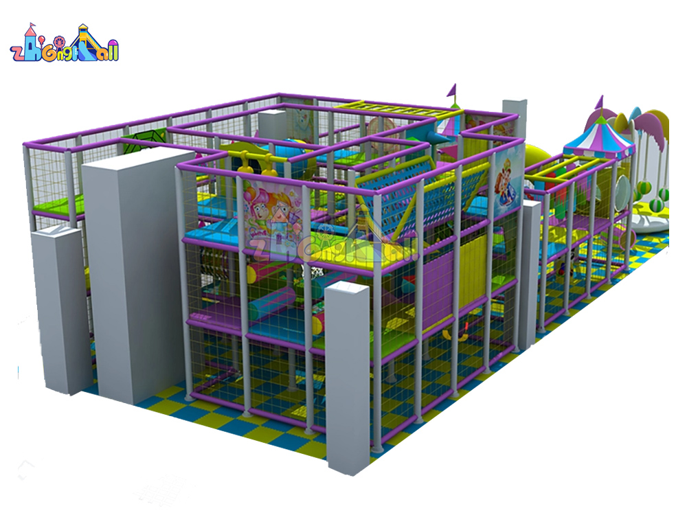 Vibrant Compositive Indoor Children's Playground