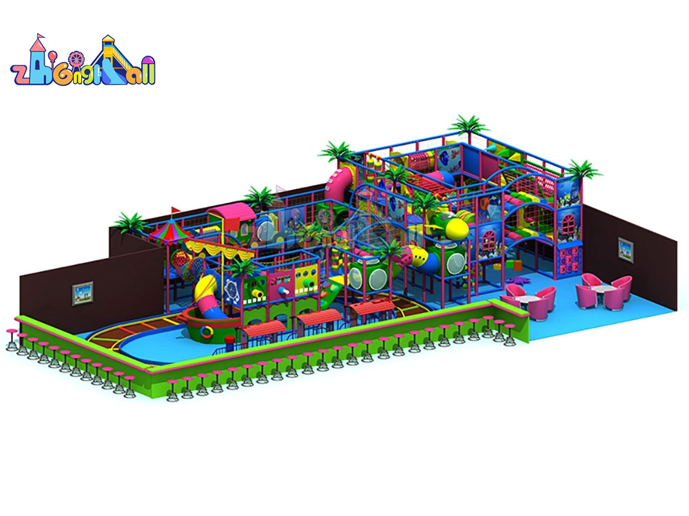 Hot Sale Adventure Park with Ninja Course Indoor Playground