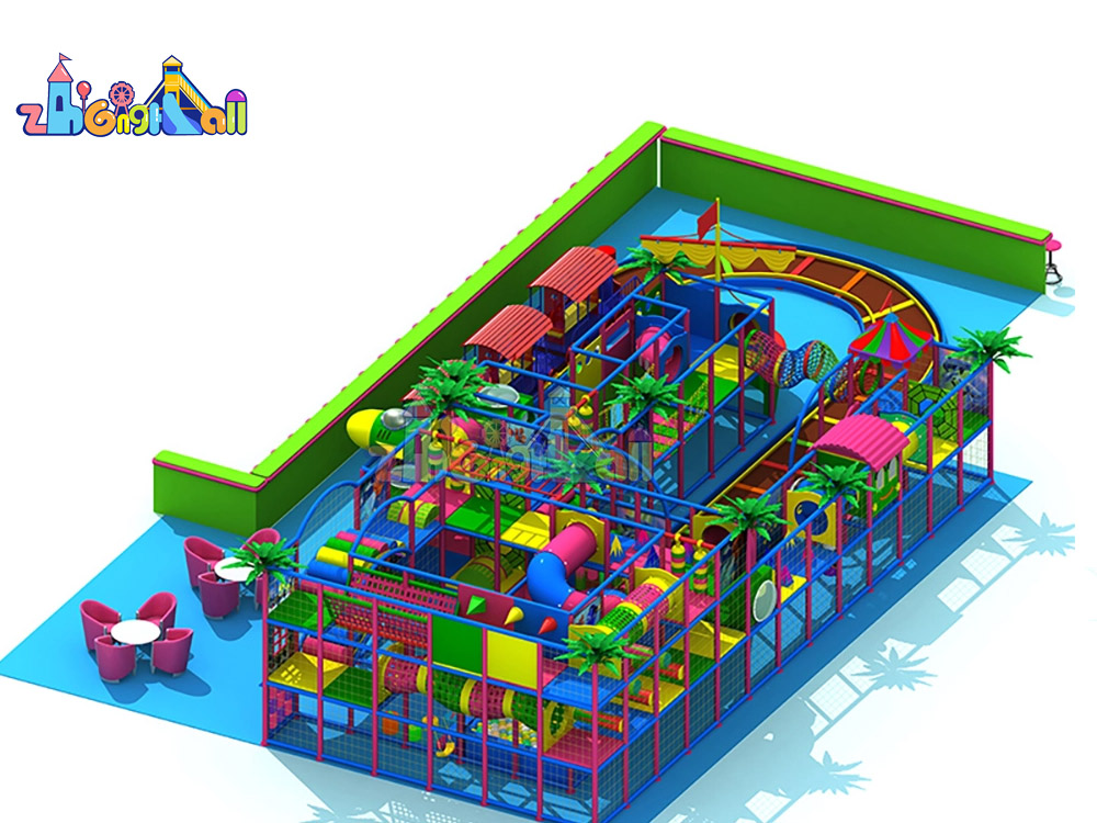 Hot Sale Adventure Park with Ninja Course Indoor Playground