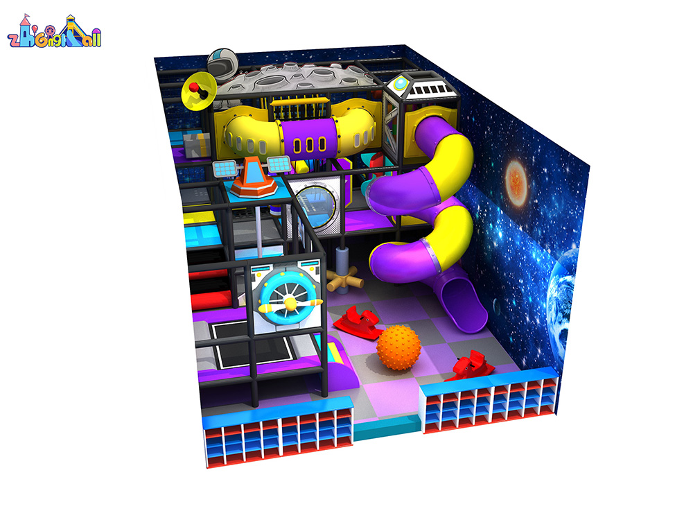 Space theme indoor plaground equipment for kids