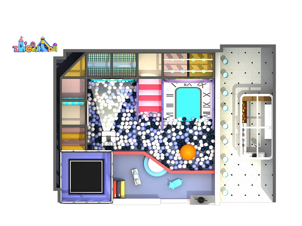 60 sqm soft play indoor playground plan