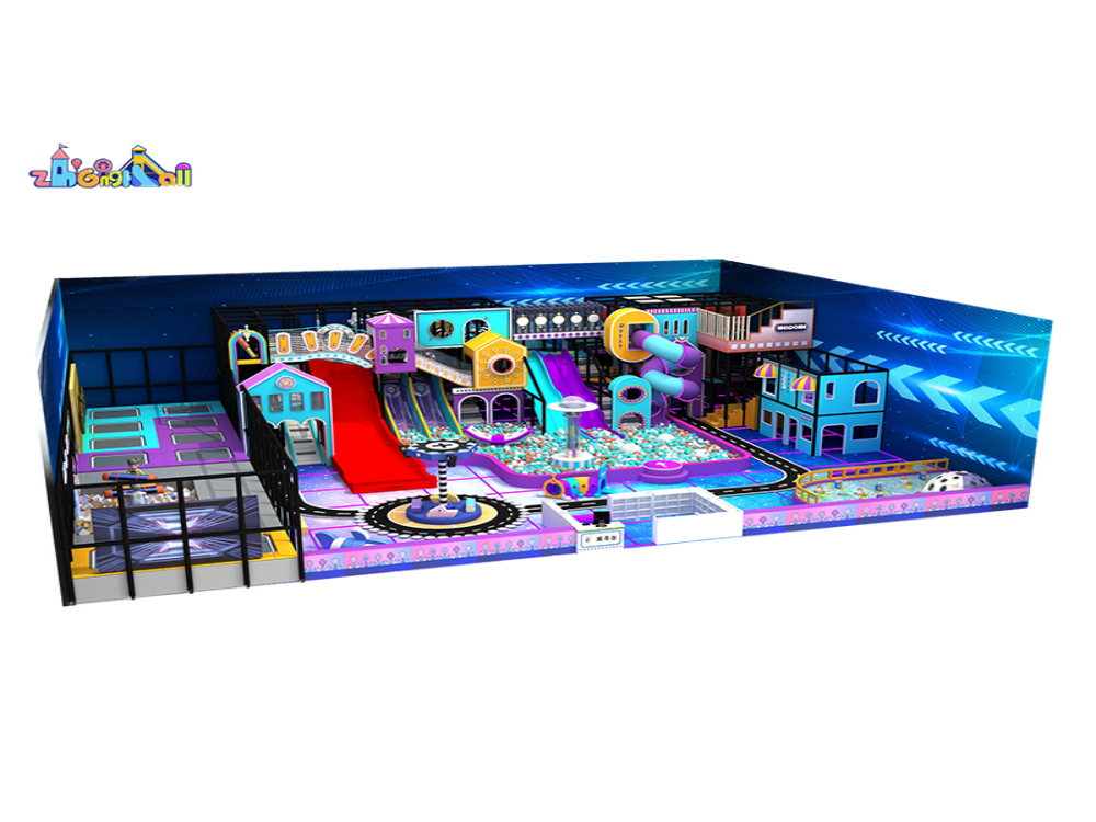 500 square meters of space theme indoor playground with comprehensive equipment