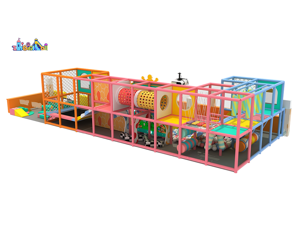 Small indoor playground for children with a variety of projects