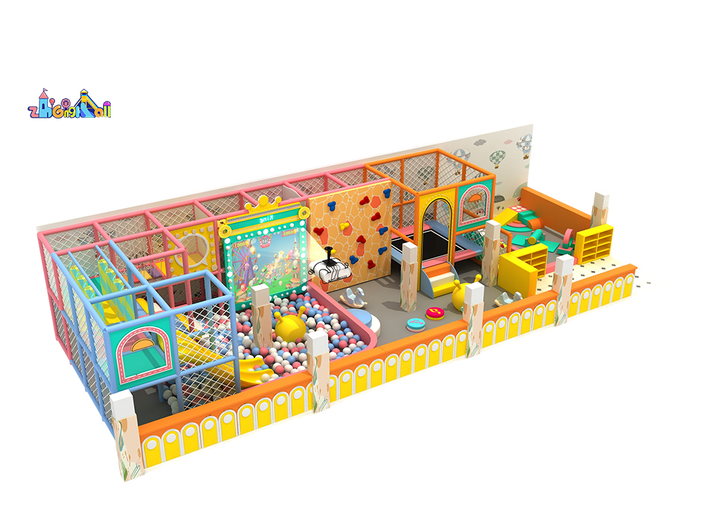 Small indoor playground for children with a variety of projects