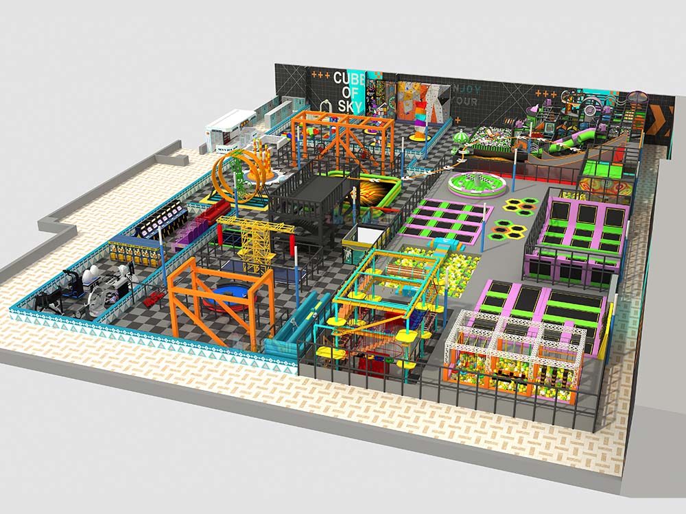 2400㎡ Trampoline Park Equipment Design