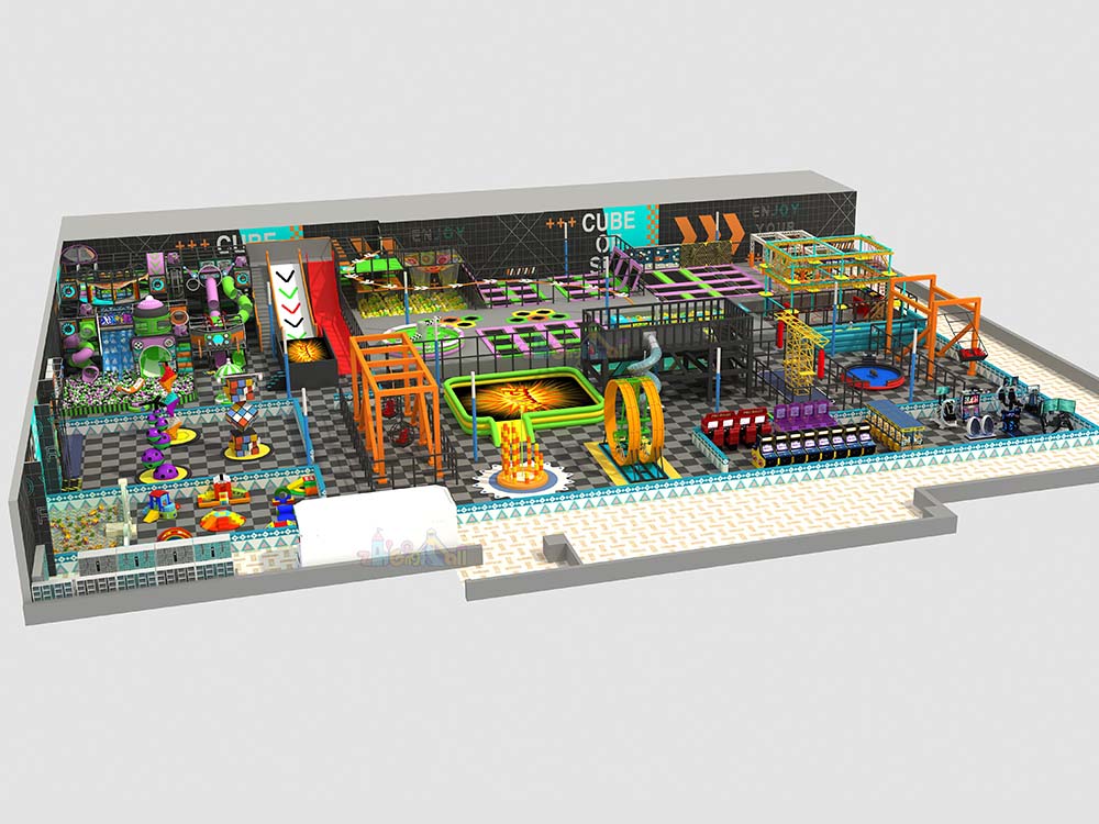 2400㎡ Trampoline Park Equipment Design