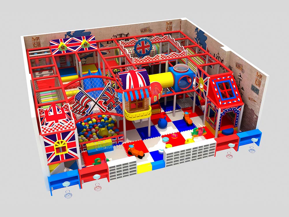 80㎡ British Cultural Theme Indoor Playground Equipment