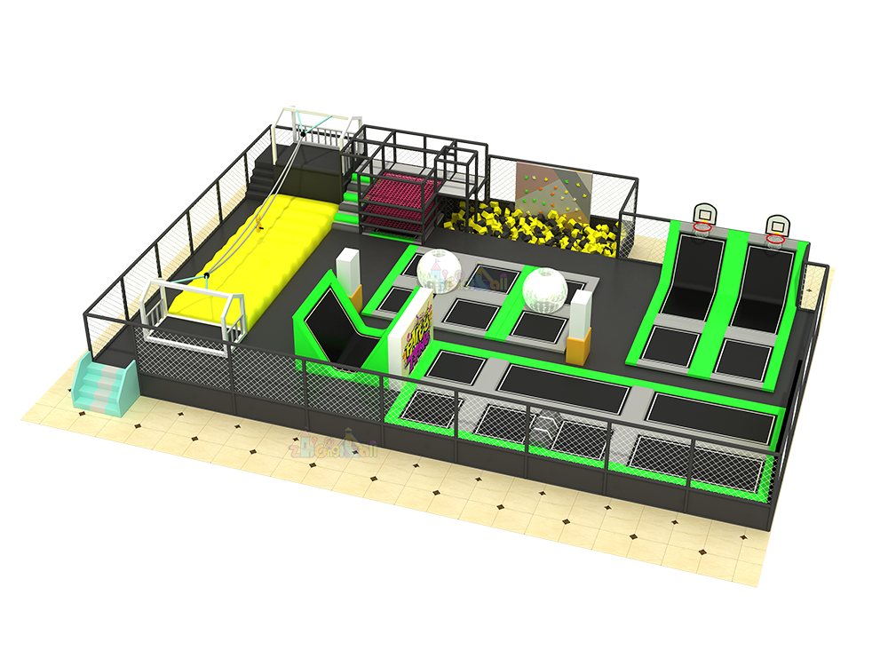 920㎡ Eco-Friendly Commercial Jump and Slide Trampoline Park Value Package