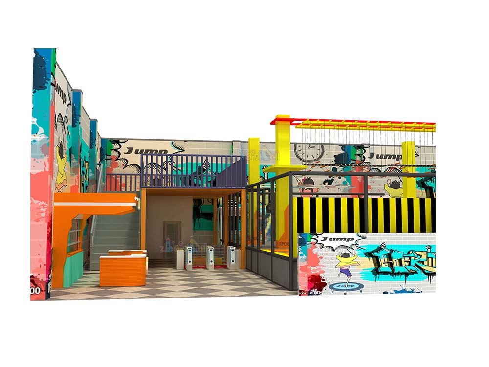 1095㎡ Advanced Adventurers' Ninja Obstacle Course Playground Equipment Design