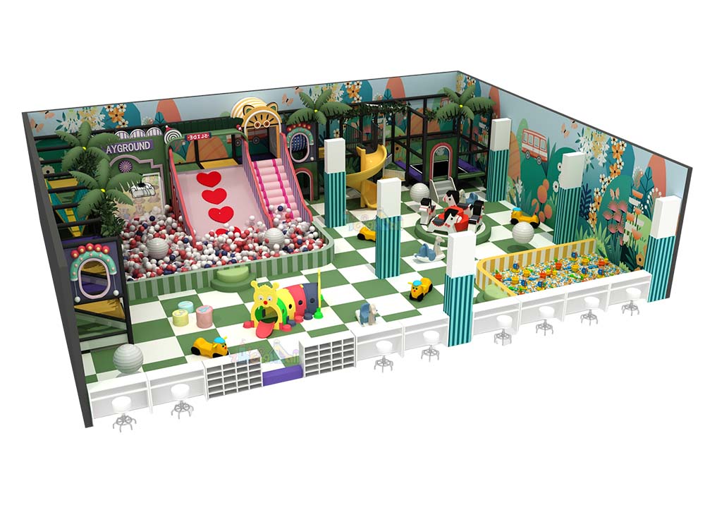 169㎡  Jungle Theme Colorful Indoor Playground with Diverse Zones 