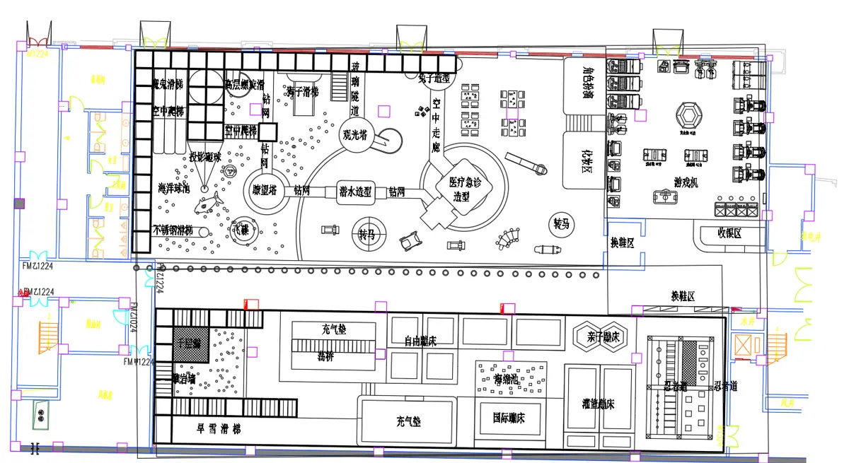 Scheme design of kids playground