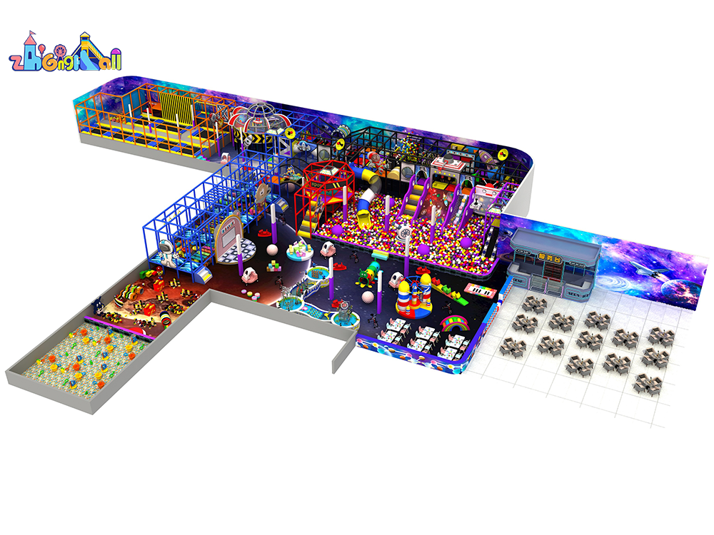 Indoor Playground Overview: Galactic-Themed Family Entertainment Center