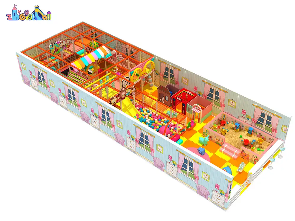 Candy Theme kids soft indoor playground ZH-CA-02