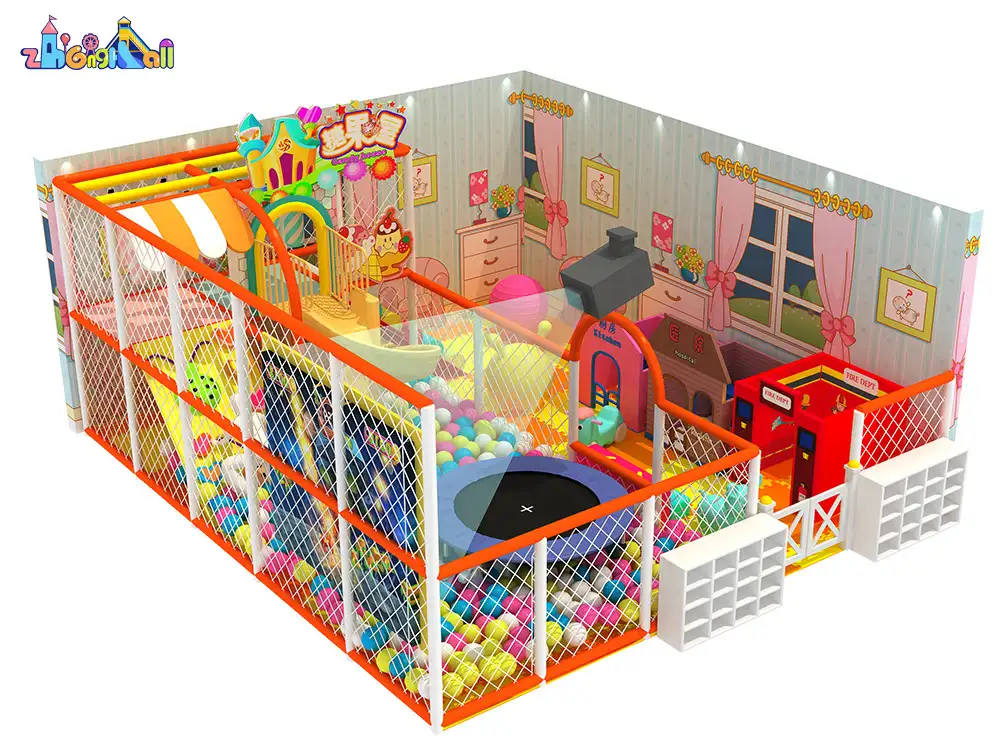 Children Indoor Playground for Candy Series with Ball Pool ZH-CA-04