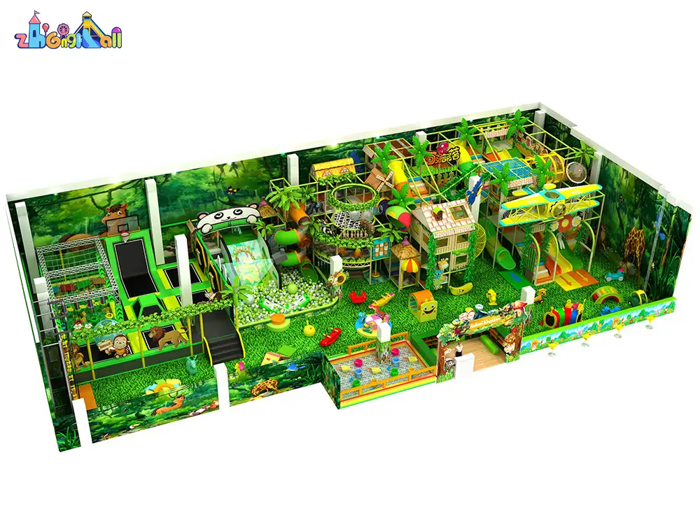 Indoor Forest Playhouse with Slide ZH-JU-03