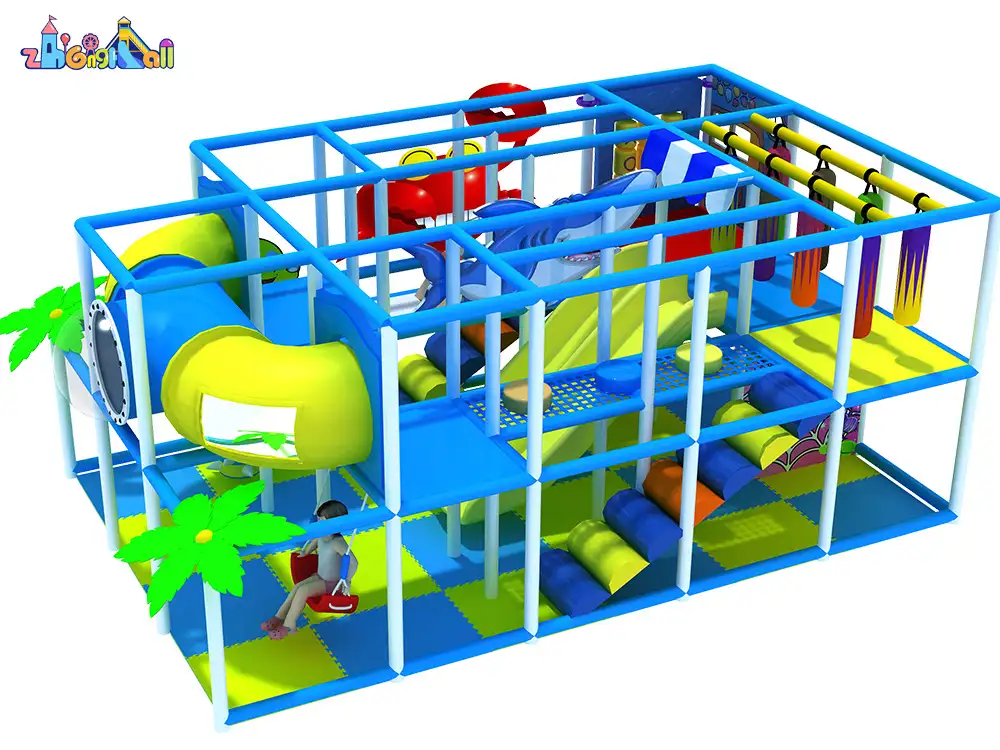 ocean theme commercial indoor play structure for kids ZH-OC-05