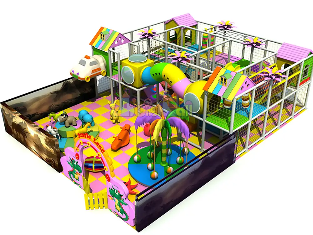 Candy Color with Maze game and Eletric Carousel Indoor Playground