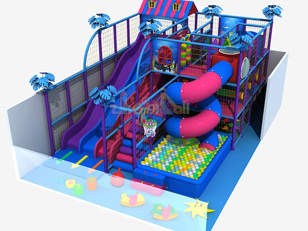 TheLatest Cost-Effective Indoor Playground with Barrier and Ball Pit