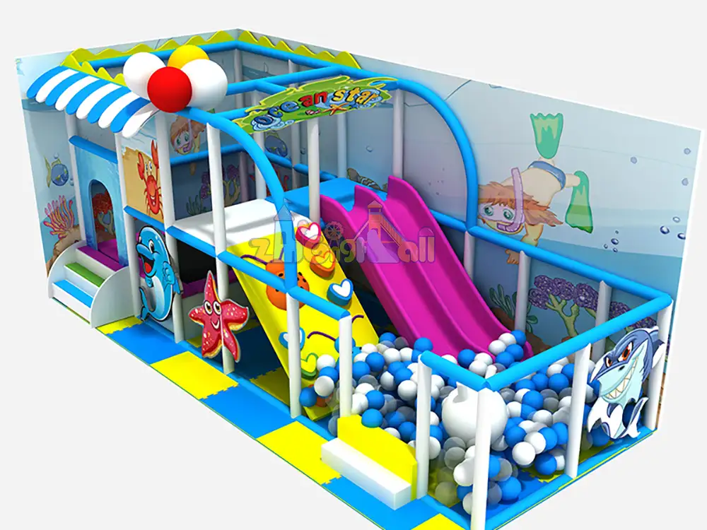 Ocean Theme Small Shopping Mall Kids Indoor Play Area