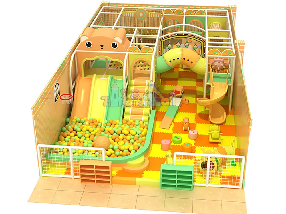 Hot Sale Bear Patten Indoor Playground Equipment in Shopping Mall