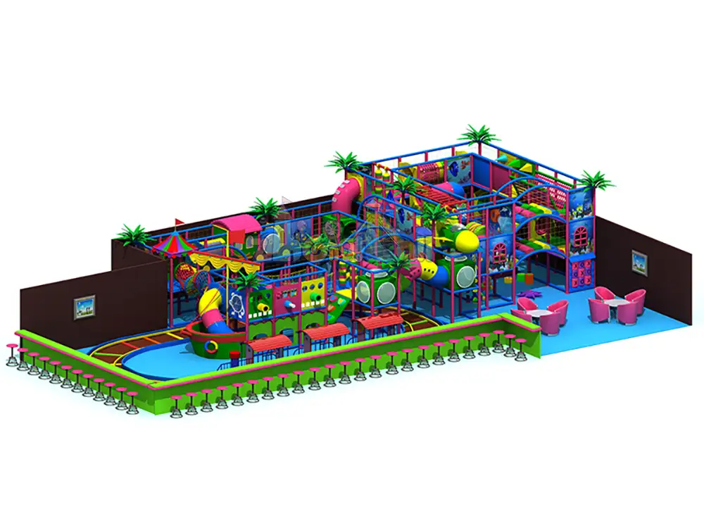 Hot Sale Adventure Park with Barrier Course Indoor PlaygroundZH-CA-24