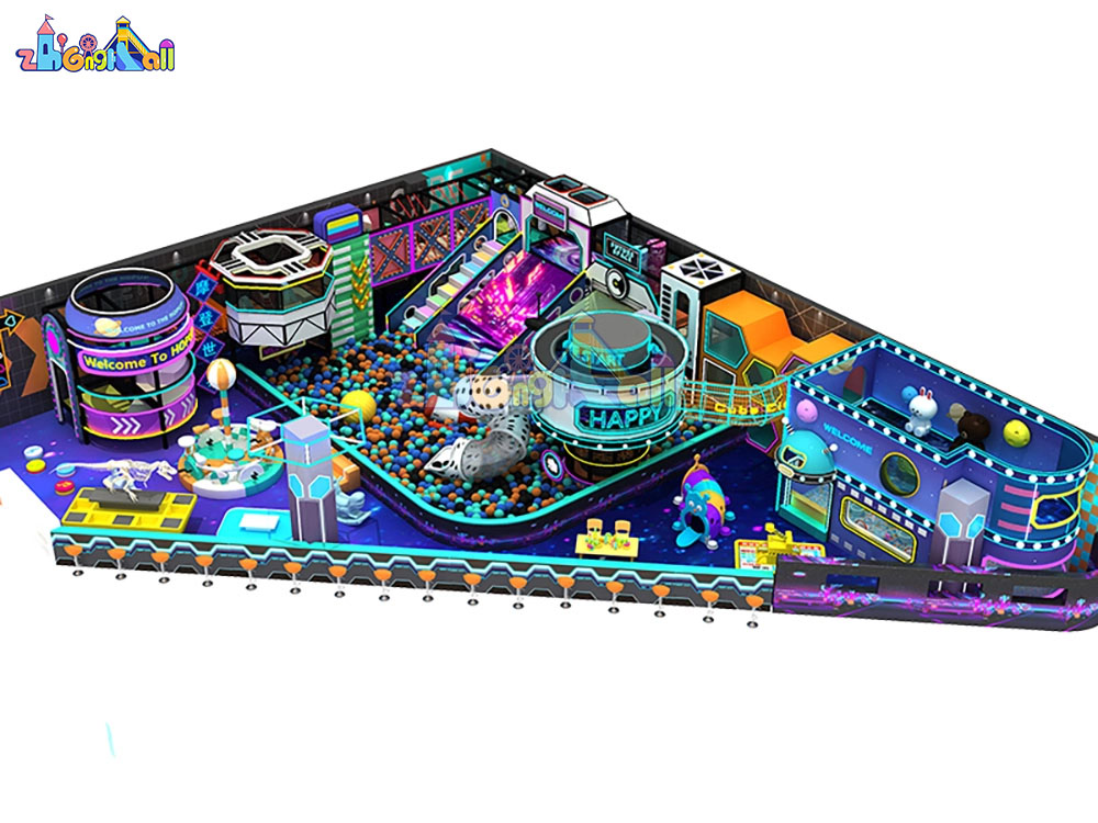 Cyberpunk Style Amusement Park Equipment Indoor Playground For Kids ZH-SP-03