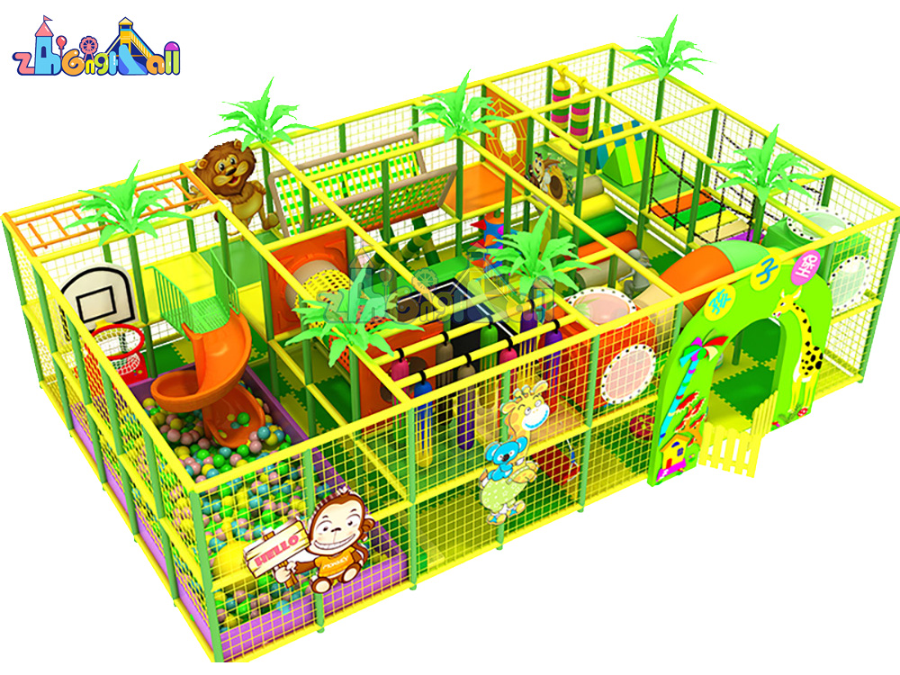 Forest animal elements jungle theme indoor playgroundZH-JU-03