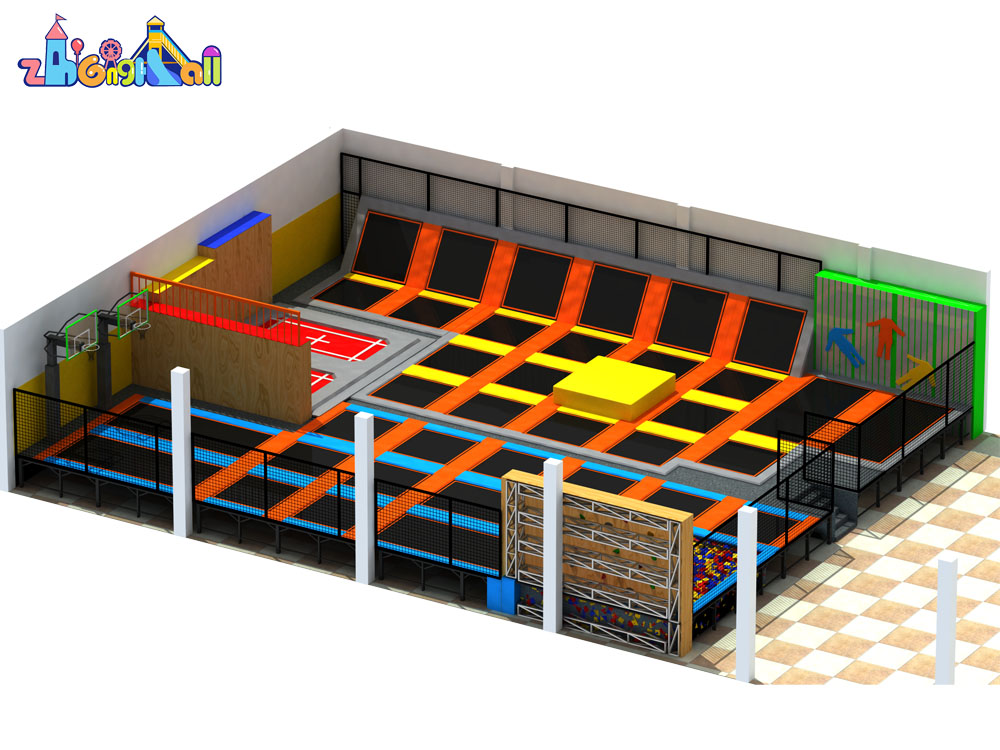 Hot selling Indoor Trampoline Park with Sponge Pit ZH-JUMP-15
