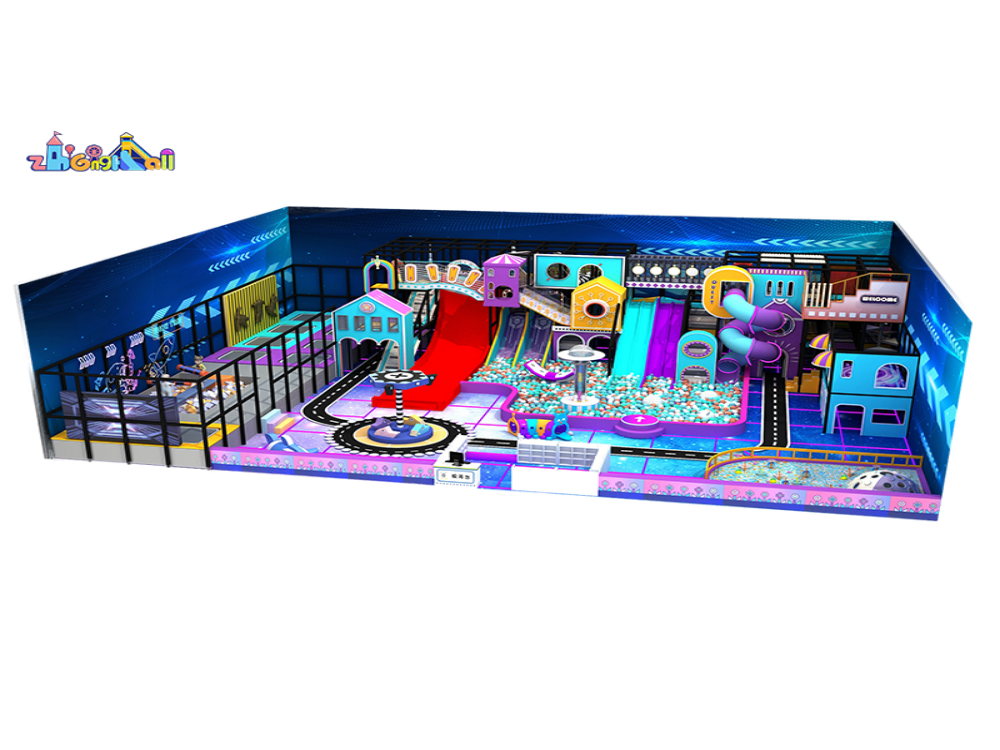 500 square meters of space theme indoor playground with comprehensive equipment