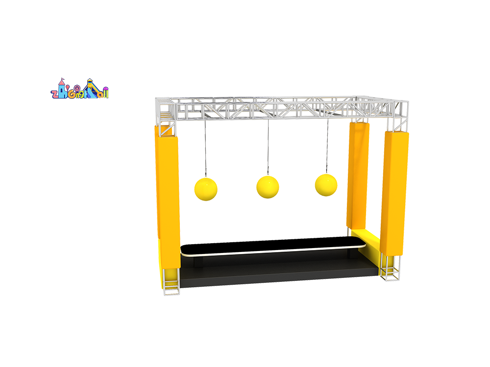 Indoor playground children crossing equipment ninja course rope ball equipment