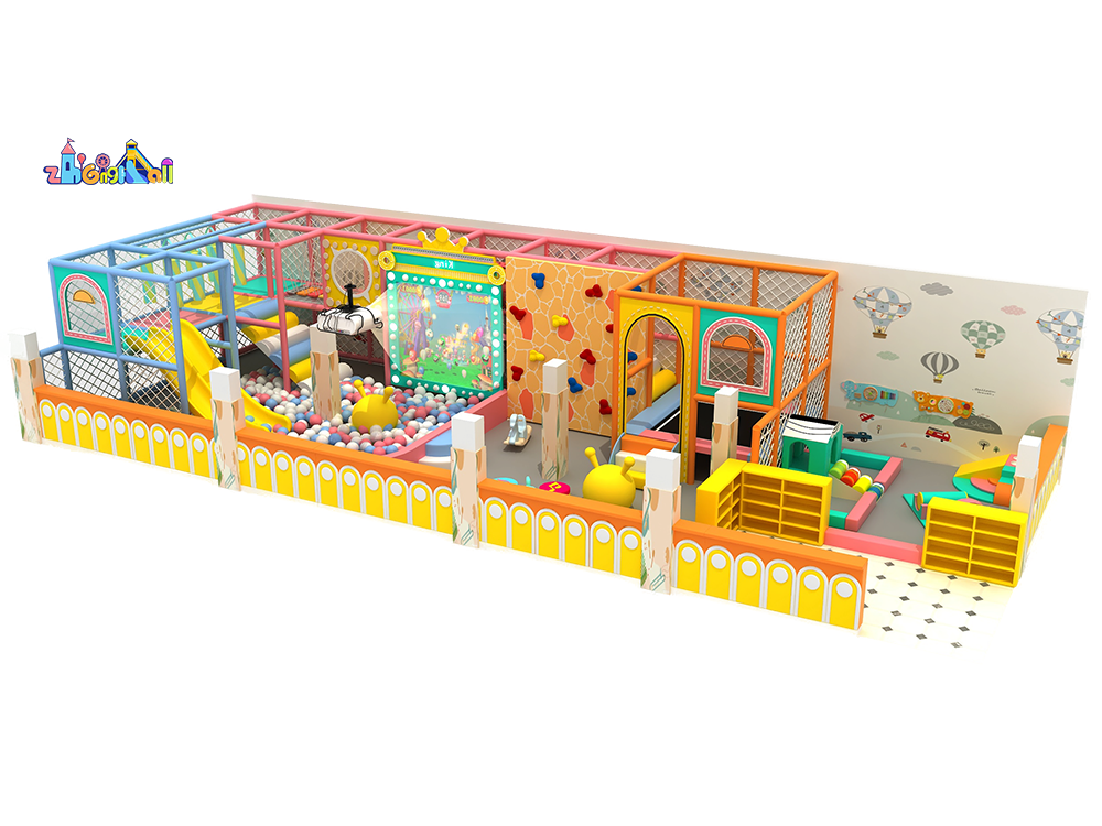 Small indoor playground for children with a variety of projects