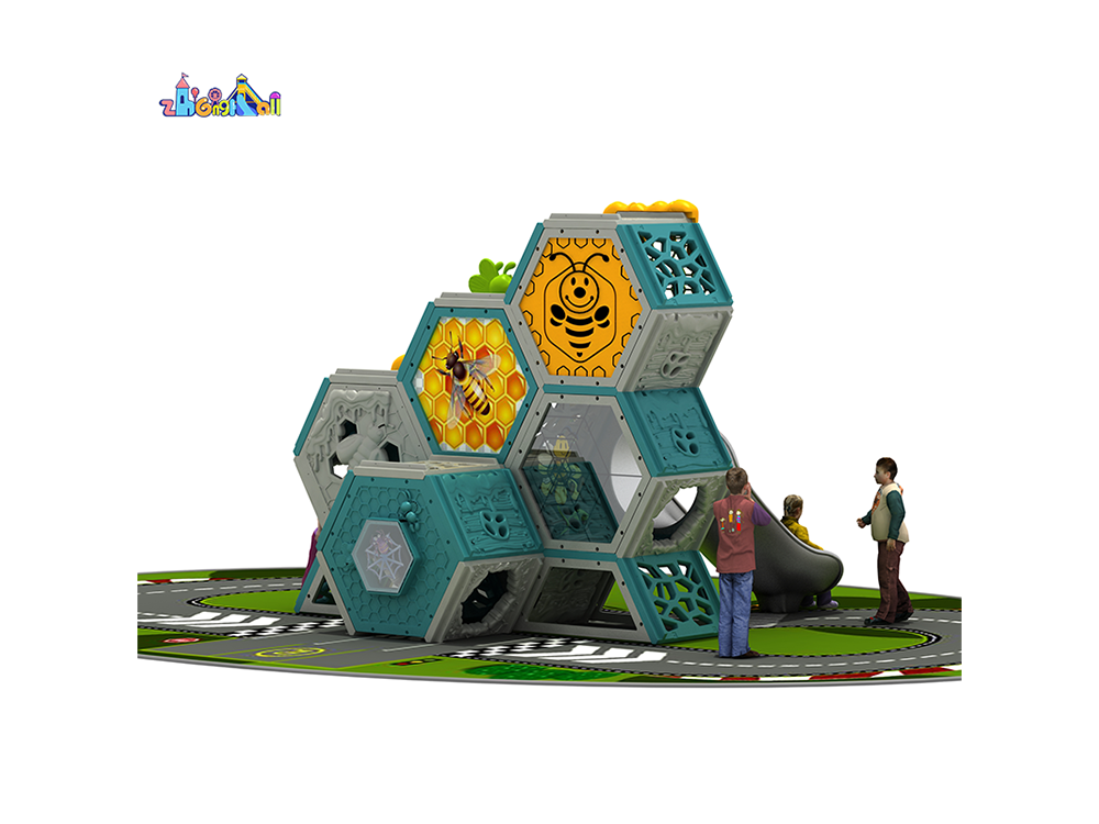 Honeycomb Hive Kids Playset with Slide and Climbing Fun