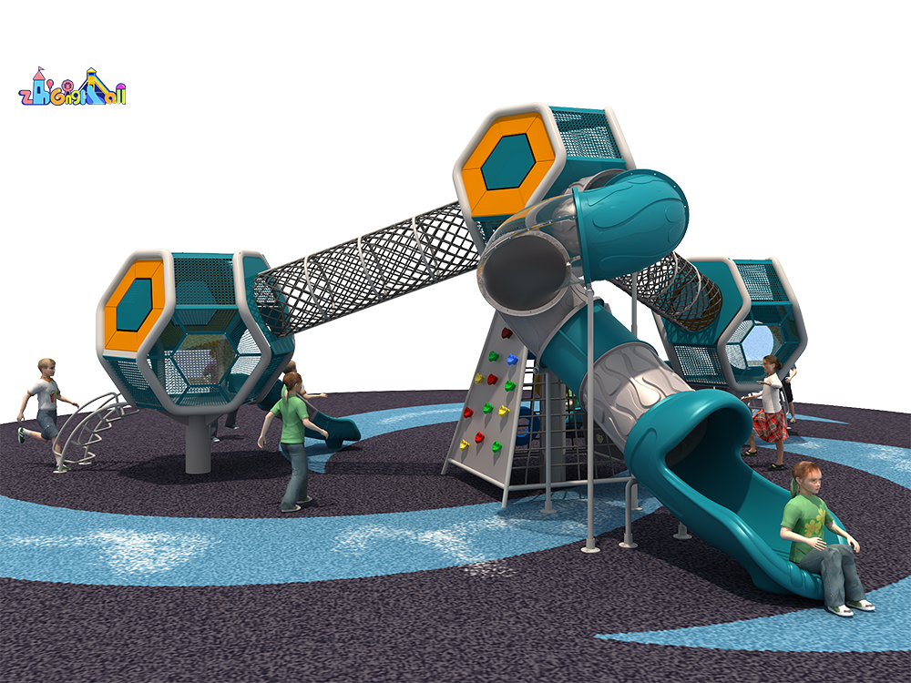 Outdoor Large-Scale Combination Slide and Climbing Toy