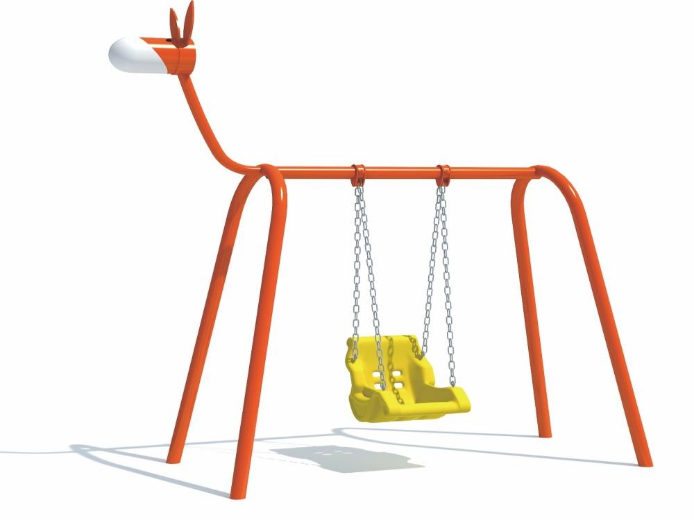 Adorable Outdoor Playground Swing with Deer Design for Toddlers