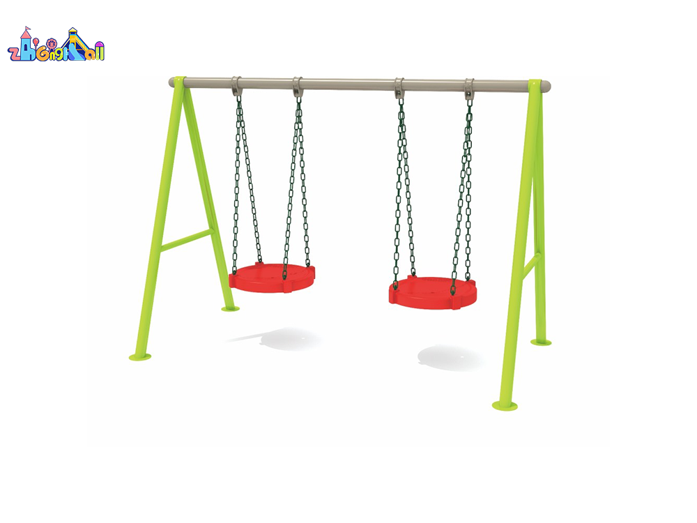 Durable Metal Frame Swings for Outdoor Playground Playtime