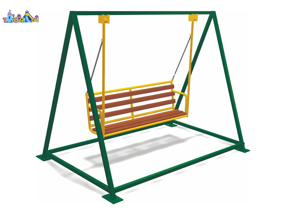 Classic Outdoor Playground Swing Bench for Relaxation and Play