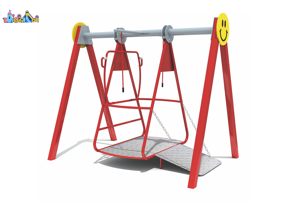 Accessible Swing Set with Safety Features for Outdoor Playgrounds