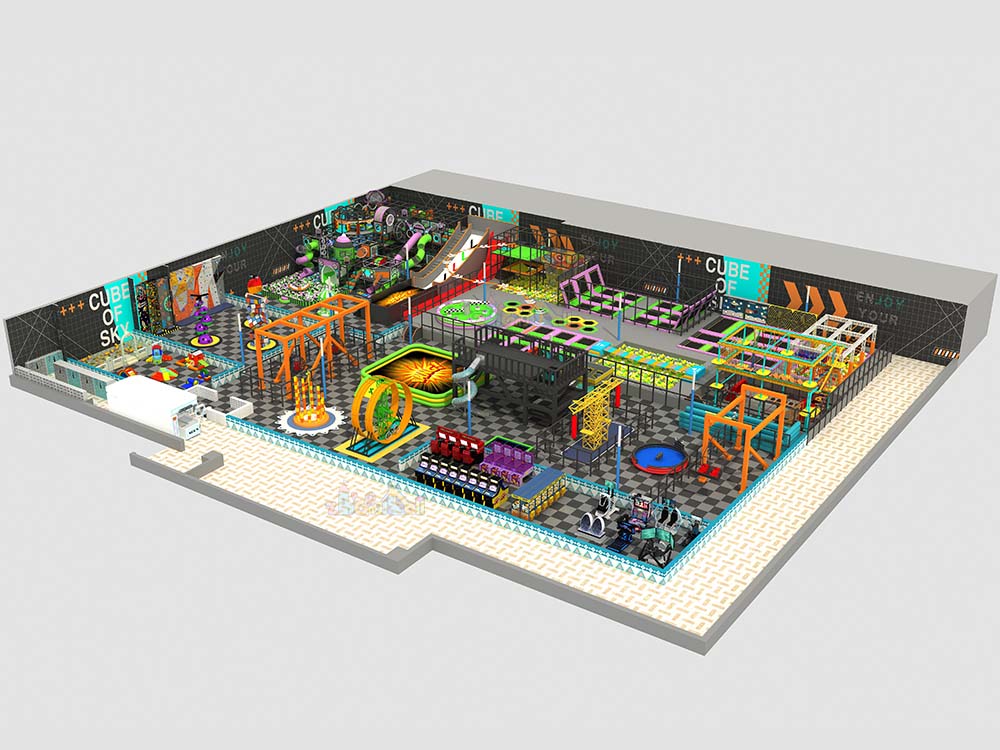 2400㎡ Trampoline Park Equipment Design