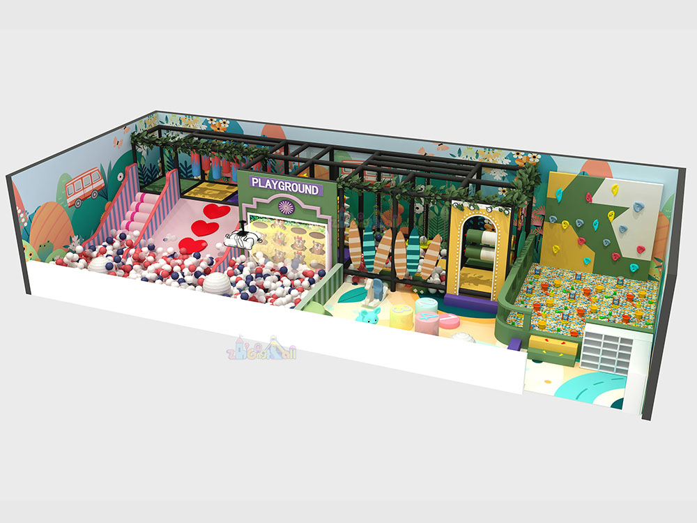 71㎡ Indoor Commercial Playground Equipment Design