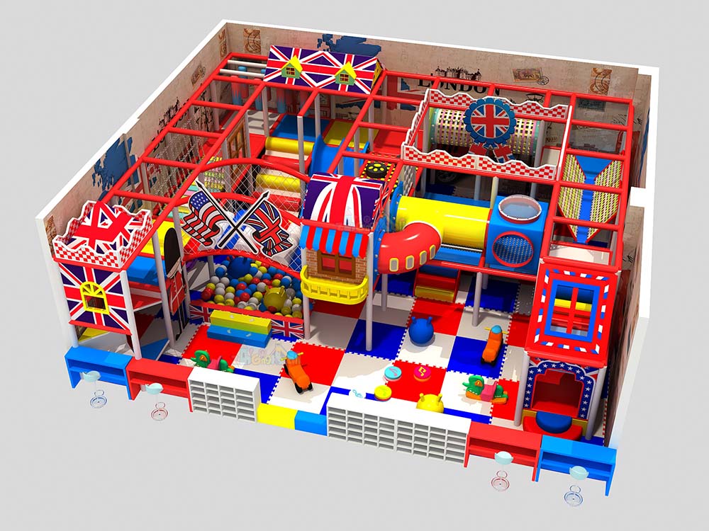 80㎡ British Cultural Theme Indoor Playground Equipment