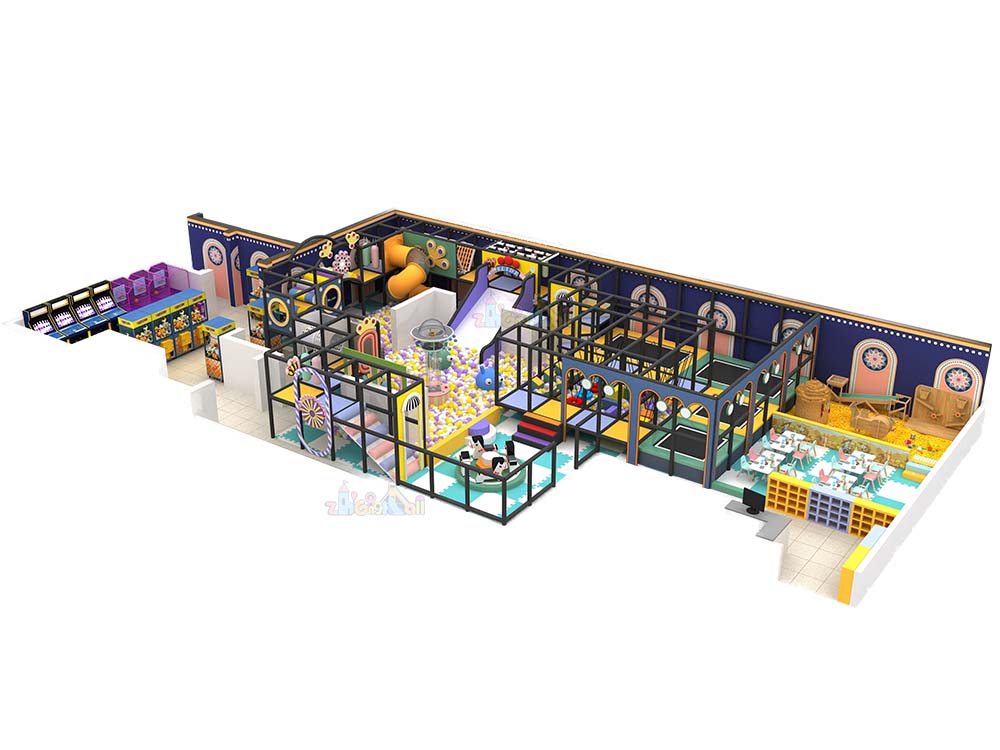 365㎡ Good Quality Indoor Playground Equipment Candy Theme