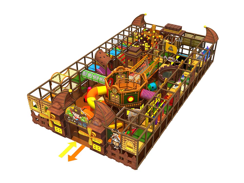 144㎡ Pirate's Cove Adventure Island Indoor Playground Equipment