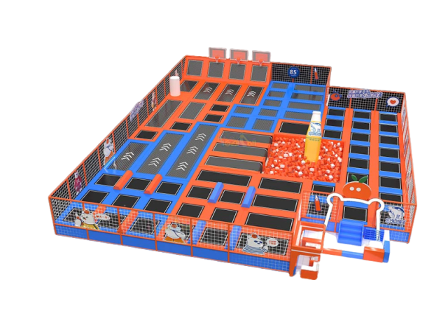 596㎡ Ultimate Bounce Experience Trampoline Park Design Configuration