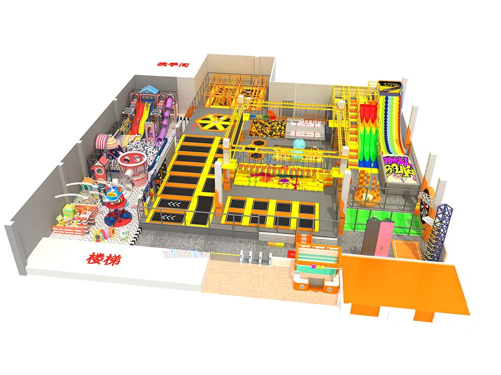 1284㎡ Entertainment Central Family-Friendly Interactive Indoor Playground Complex